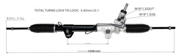 autopartes México - cremallera de dirección asistida 52109984ah 97390 1020219 52109970aa 22-389 406F2792 DODGE/CHRYSLER