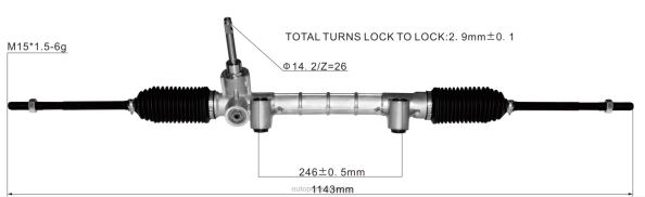 piezas de recambio automóvil - cremallera de dirección asistida 52044921 52044919 520449190 406F2800 FIAT