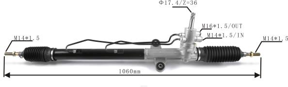 autopartes México opiniones - Cremallera de dirección asistida 53601-s84-g04 53601-s84-a03 406F2523 HONDA