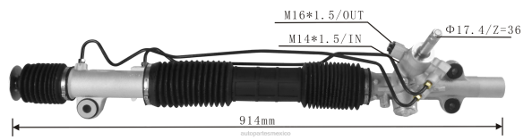 hutchinson autopartes México - Cremallera de dirección asistida 53606-s5a-j01 406F2534 HONDA