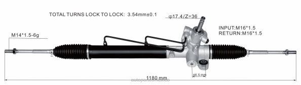 piezas de automóvil - Cremallera de dirección asistida 53601-slj-053 53601-slj-013 406F2541 HONDA