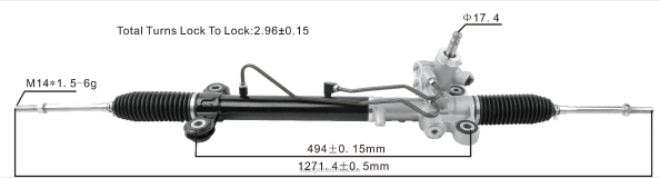 piezas de direccion automovil - Cremallera de dirección asistida 53601-swa-q01 406F2537 HONDA