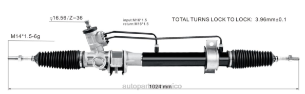 autopartes México - cremallera de dirección asistida 0k70a-32-110 406F2772 HYUNDAI/KIA