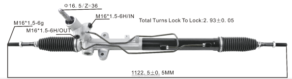 autopartes México opiniones - cremallera de dirección asistida 57700-2p200 577002w000 577002w100 406F2723 HYUNDAI/KIA
