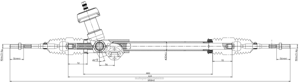autopartes México opiniones - cremallera de dirección asistida gz811a6201 406F2763 HYUNDAI/KIA