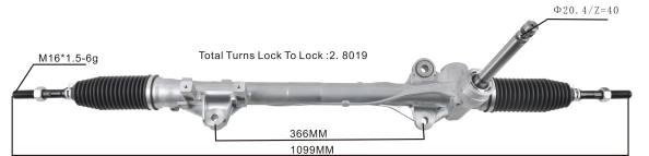 autopartes Mexico cancun - cremallera de dirección asistida 56500-s6000 406F2755 HYUNDAI/KIA