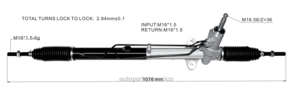 hutchinson autopartes México - Cremallera de dirección asistida 577002t250 577002t030 577002t130 406F2744 HYUNDAI/KIA