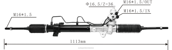napa autopartes México - Cremallera de dirección asistida 57700-2e000 57700-1f000 577001f800 577000z800 577002e800 7134906000 406F2748 HYUNDAI/KIA