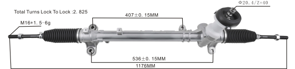 napa autopartes México - cremallera de dirección asistida 56500-c5001 56500c5000 406F2728 HYUNDAI/KIA