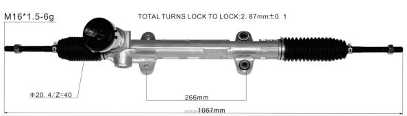 piezas de direccion automovil - cremallera de dirección asistida 56500-3z000 406F2737 HYUNDAI/KIA