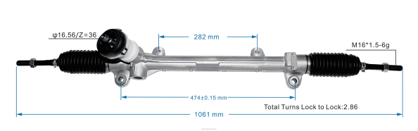 piezas de recambio automóvil - cremallera de dirección asistida 56500-e4000 56500b2000 406F2730 HYUNDAI/KIA