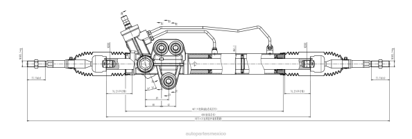 autopartes México opiniones - cremallera de dirección asistida 8-97239781-2 406F2613 ISUZU