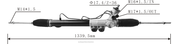 autopartes Mexico cancun - cremallera de dirección asistida 8-97946132-0 98214704 7111826010 52144273 406F2605 ISUZU