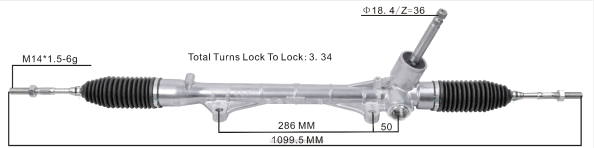 autopartes Mexico leon gto - cremallera de dirección asistida 4410a770 406F2556 MITSUBISHI
