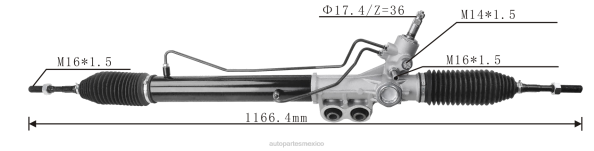 autopartes Mexico cancun - Cremallera de dirección asistida 49001-ea000 49001-zp00a 49001-zp50a 49001-zg90a 49001-ea060 49001-3x12a 71702-06031 406F2565 NISSAN