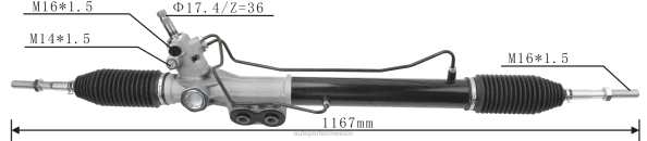 autopartes Mexico cancun - cremallera de dirección asistida 49200-3x03a 406F2585 NISSAN