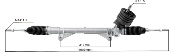 napa autopartes México - Cremallera de dirección asistida 48001-cy010 48001-cy01a 406F2598 NISSAN