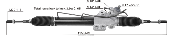 napa autopartes México - cremallera de dirección asistida 49001-600 49001-vz10a 406F2568 NISSAN