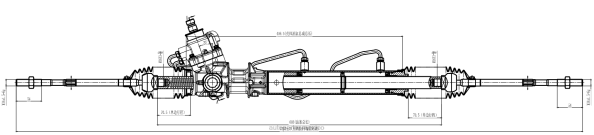 piezas de automóvil - cremallera de dirección asistida 49200-44u05 406F2581 NISSAN
