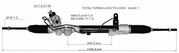 piezas de direccion automovil - cremallera de dirección asistida 49001-3ka0a 49001-5aa0a 406F2577 NISSAN