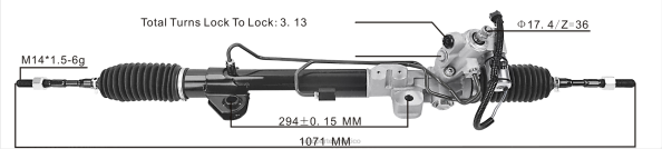 piezas de direccion automovil - cremallera de dirección asistida 49001-jn30a 49200-jn30a 406F2597 NISSAN