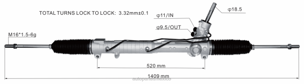 autopartes Mexico cancun - cremallera de dirección asistida lr005939 406F2835 LAND ROVER