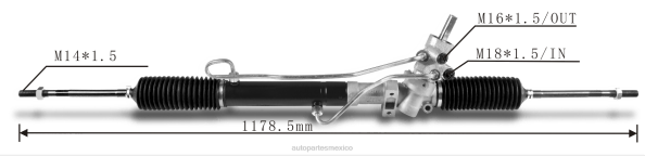 hutchinson autopartes México - cremallera de dirección asistida rd 406F2654 PEUGEOT