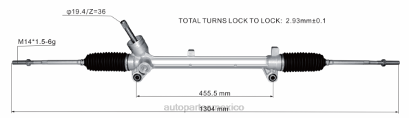 autopartes México - cremallera de dirección asistida 7069974366 406F2832 ROEWE