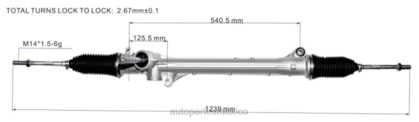 hutchinson autopartes México - cremallera de dirección asistida 10671656 406F2834 ROEWE