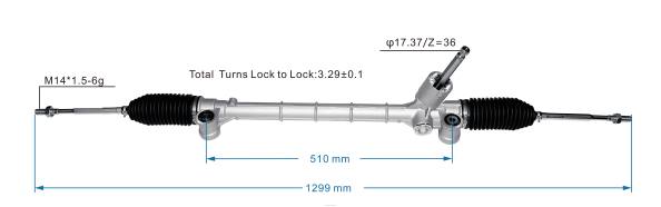autopartes México - cremallera de dirección asistida 48500-m68p02 406F2622 SUZUKI