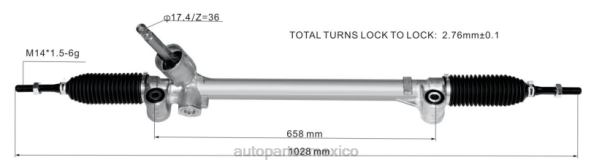 autopartes Mexico leon gto - Cremallera de dirección asistida 48580-71l62 48580-71l63 406F2616 SUZUKI