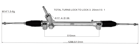 piezas de direccion automovil - cremallera de dirección asistida jq201-005901 406F2617 SUZUKI