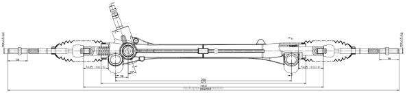 autopartes México - Cremallera de dirección asistida 44250-52010 44250-52340 44250-52200 406F2452 TOYOTA