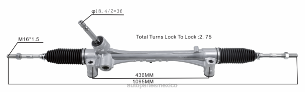 autopartes México opiniones - Cremallera de dirección asistida 45510-02420 45510-02840 406F2443 TOYOTA