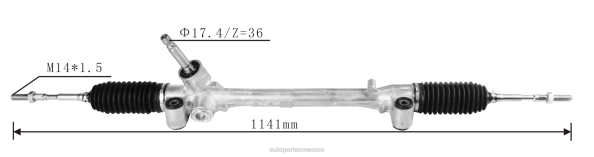 autopartes México opiniones - cremallera de dirección asistida 45510-0d490 45510-0d340 45510-0d430 45510-1d580 45510-0d570 406F2453 TOYOTA
