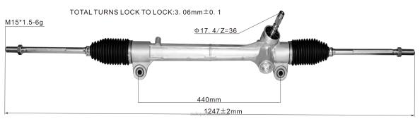 autopartes México opiniones - cremallera de dirección asistida 45510-28141 406F2513 TOYOTA