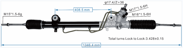autopartes Mexico cancun - cremallera de dirección asistida 44250-04020 406F2465 TOYOTA