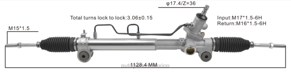 autopartes Mexico cancun - cremallera de dirección asistida 44250-06190 406F2495 TOYOTA