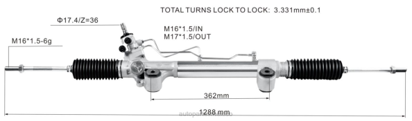 piezas de automóvil - Cremallera de dirección asistida 44250-0k710 44250-0k660 44250-0k820 406F2471 TOYOTA