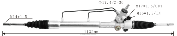 piezas de automóvil - cremallera de dirección asistida 44250-bz050 406F2451 TOYOTA