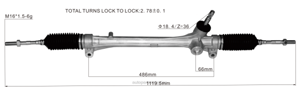 piezas de automóvil - cremallera de dirección asistida 45510-48030 406F2521 TOYOTA