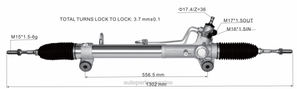 piezas de direccion automovil - cremallera de dirección asistida 44250-26600 406F2447 TOYOTA