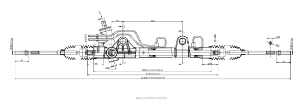 autopartes México opiniones - cremallera de dirección asistida 96fb-3200-ah 406F2663 FORD