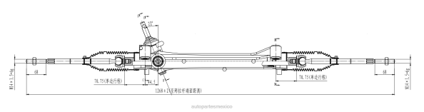 autopartes México opiniones - cremallera de dirección asistida al8z-3504-brm zzdm-32-110r-0a 406F2673 FORD