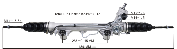 autopartes Mexico cancun - cremallera de dirección asistida f87z-3504-lc/rm 406F2665 FORD