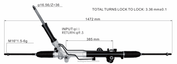 piezas de automóvil - cremallera de dirección asistida ck413200ae/aj 406F2671 FORD