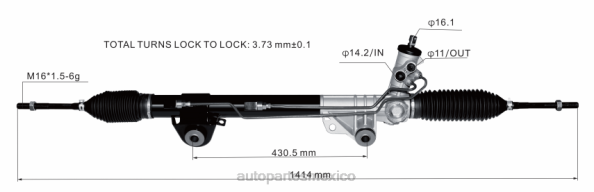 piezas de direccion automovil - cremallera de dirección asistida bl1z3504-a 406F2667 FORD