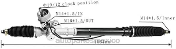 autopartes Mexico leon gto - cremallera de dirección asistida 4b1422066a 406F1476 VOLKSWAGEN