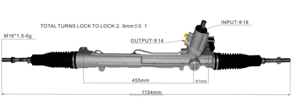napa autopartes México - cremallera de dirección asistida 8rd422065 8r1422065g 8rd422065a 406F2418 VOLKSWAGEN