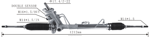 piezas de automóvil - cremallera de dirección asistida 6r1423055d 406F2421 VOLKSWAGEN